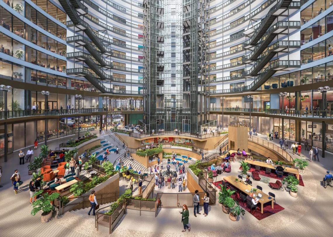 Google unveils new interior renderings for Thompson Center | Urbanize ...