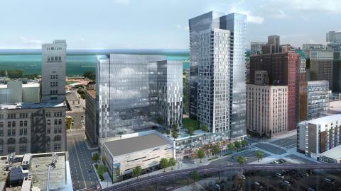 A rendering of 525 S. Wabash Avenue.