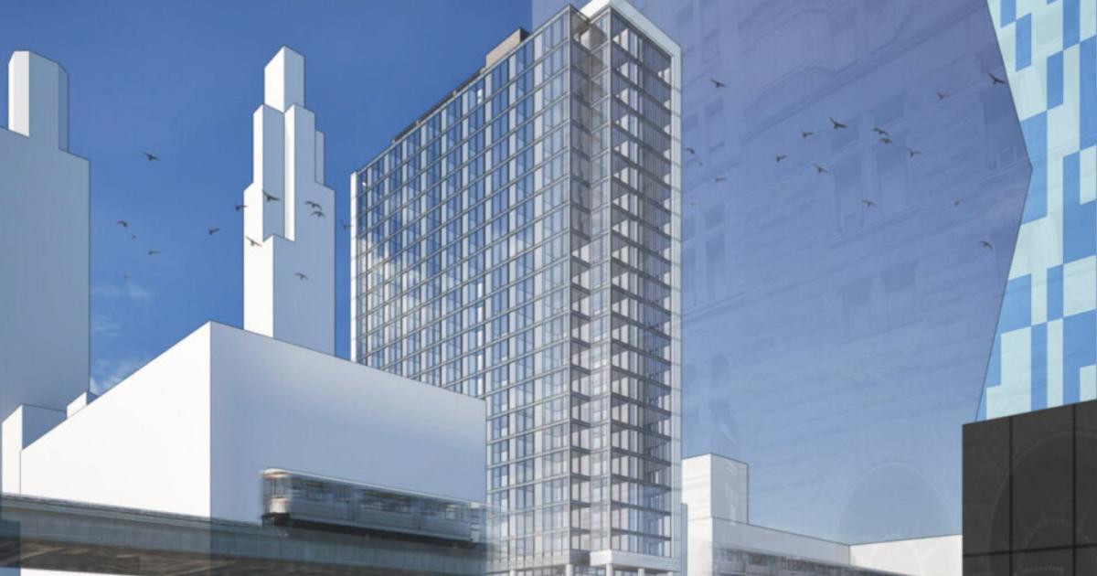 Foundation permit issued for hotel development at 424 S. Wabash